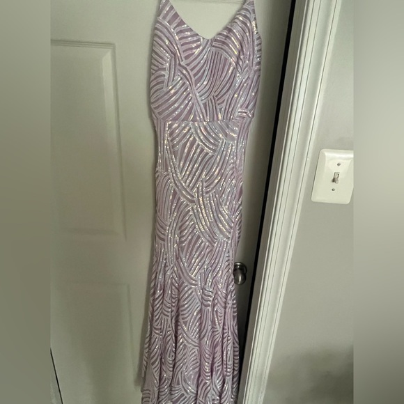 Size 7 Prom Dress, sparkle lavender, Nordstrom - Picture 7 of 10
